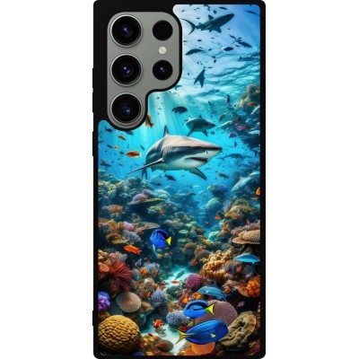 Coque Samsung Galaxy S23 Ultra - Silicone rigide noir Bora Bora Mer et Merveilles