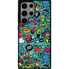 Samsung Galaxy S23 Ultra Case Hülle - Silikon schwarz Cartoons old school