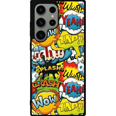 Coque Samsung Galaxy S23 Ultra - Silicone rigide noir Cartoons slogans