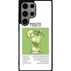 Coque Samsung Galaxy S23 Ultra - Silicone rigide noir Cocktail recette Mojito