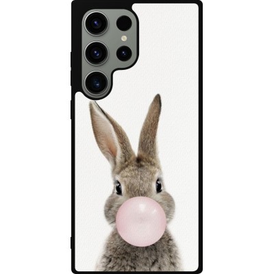 Coque Samsung Galaxy S23 Ultra - Silicone rigide noir Easter 2023 bubble gum bunny