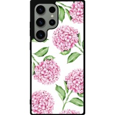 Coque Samsung Galaxy S23 Ultra - Silicone rigide noir Easter 2024 pink flowers