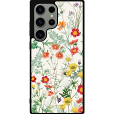 Coque Samsung Galaxy S23 Ultra - Silicone rigide noir Flora Botanical Wildlife