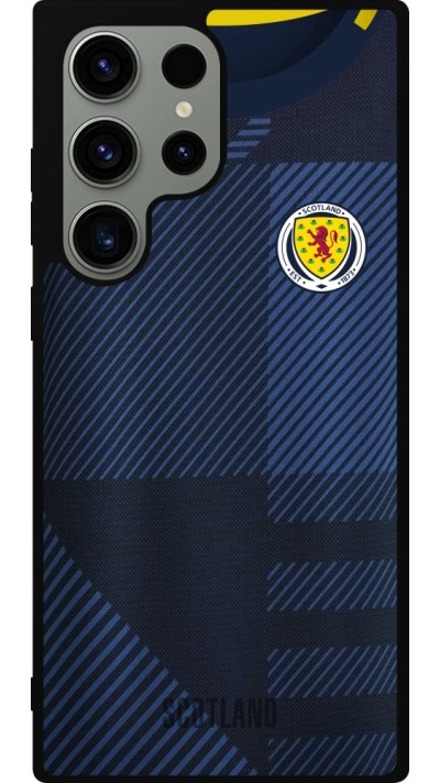 Coque Samsung Galaxy S23 Ultra - Silicone rigide noir Maillot de football Ecosse personnalisable