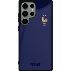 Samsung Galaxy S23 Ultra Case Hülle - Silikon schwarz Frankreich 2022 personalisierbares Fussballtrikot