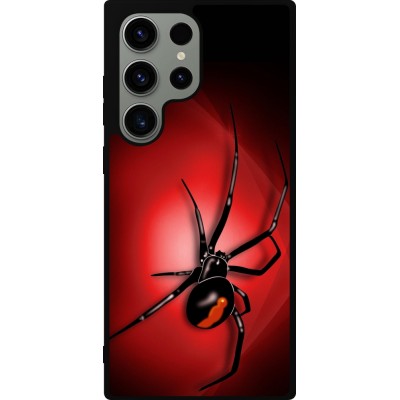 Coque Samsung Galaxy S23 Ultra - Silicone rigide noir Halloween 2023 spider black widow