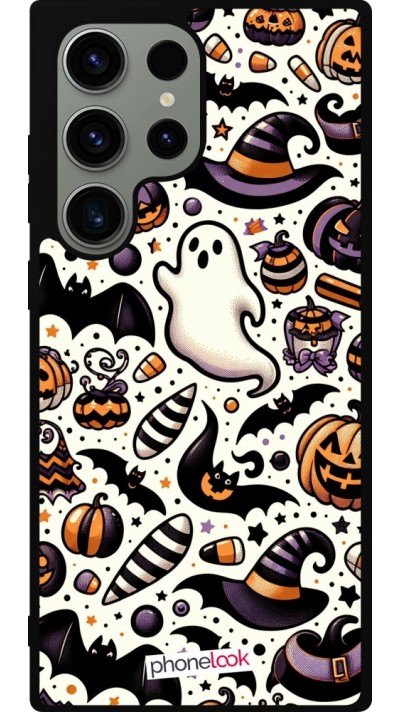 Coque Samsung Galaxy S23 Ultra - Silicone rigide noir Halloween 2024 Cute Pattern