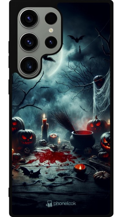 Coque Samsung Galaxy S23 Ultra - Silicone rigide noir Halloween 2024 Dark Moon