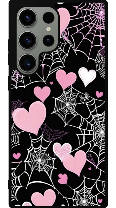 Coque Samsung Galaxy S23 Ultra - Silicone rigide noir Halloween 2024 girly