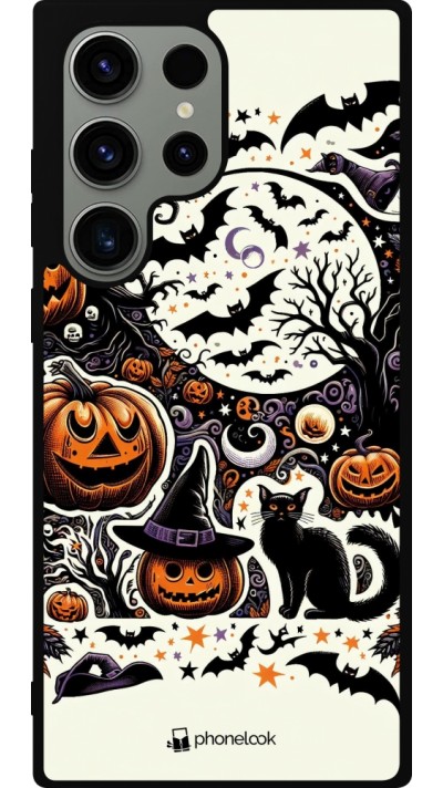 Coque Samsung Galaxy S23 Ultra - Silicone rigide noir Halloween 2024 Haunt