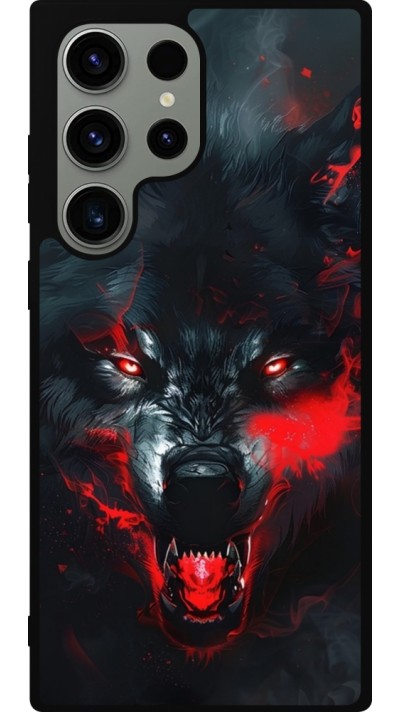 Coque Samsung Galaxy S23 Ultra - Silicone rigide noir Halloween 2024 mad werewolf