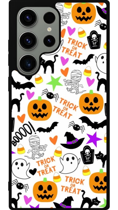 Coque Samsung Galaxy S23 Ultra - Silicone rigide noir Halloween 2024 trick or treat