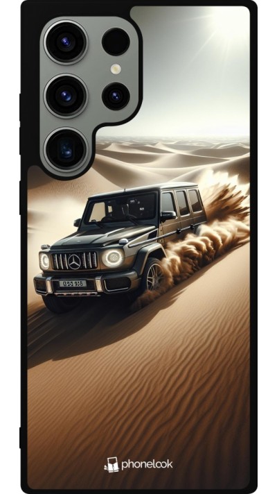 Coque Samsung Galaxy S23 Ultra - Silicone rigide noir Mercedes G Drift Desert