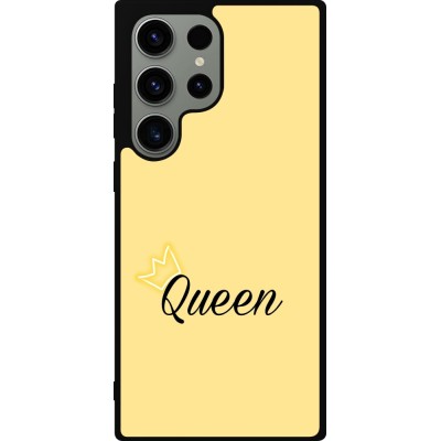 Coque Samsung Galaxy S23 Ultra - Silicone rigide noir Mom 2024 Queen