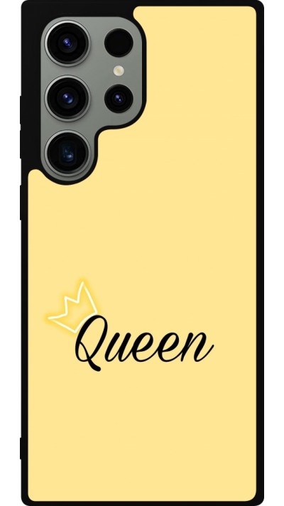 Coque Samsung Galaxy S23 Ultra - Silicone rigide noir Mom 2024 Queen