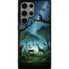 Samsung Galaxy S23 Ultra Case Hülle - Silikon schwarz Paradies der exotischen Tiere