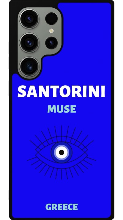 Coque Samsung Galaxy S23 Ultra - Silicone rigide noir Pop Summer Destination Santorini