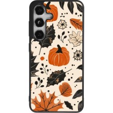 Coque Samsung Galaxy S24 - Silicone rigide noir Autumn 2024 nature