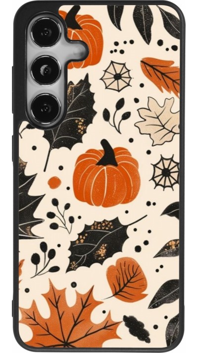 Coque Samsung Galaxy S24 - Silicone rigide noir Autumn 2024 nature