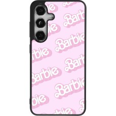 Coque Samsung Galaxy S24 - Silicone rigide noir Barbie light pink pattern