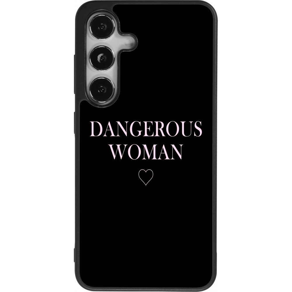 Samsung Galaxy S24 Case Hülle - Silikon schwarz Dangerous woman