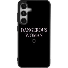 Samsung Galaxy S24 Case Hülle - Silikon schwarz Dangerous woman