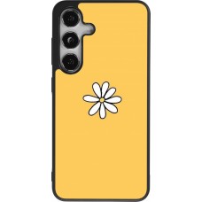 Coque Samsung Galaxy S24 - Silicone rigide noir Easter 2023 daisy