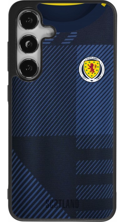 Coque Samsung Galaxy S24 - Silicone rigide noir Maillot de football Ecosse personnalisable