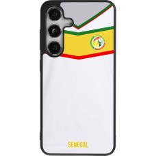 Coque Samsung Galaxy S24 - Silicone rigide noir Maillot de football Senegal 2022 personnalisable