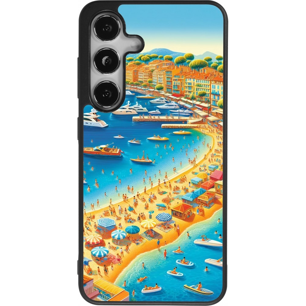 Samsung Galaxy S24 Case Hülle - Silikon schwarz French Riviera People