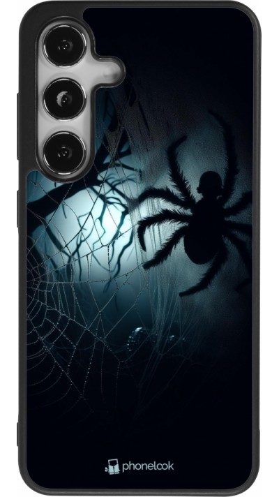 Coque Samsung Galaxy S24 - Silicone rigide noir Halloween 2024 Dark Spider