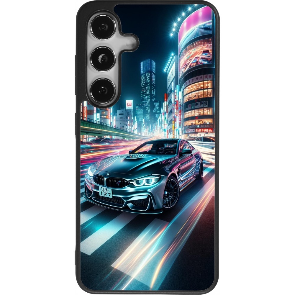 Coque Samsung Galaxy S24 - Silicone rigide noir BMW M4 Tokyo Night