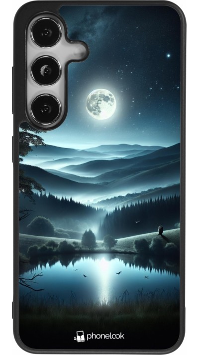 Coque Samsung Galaxy S24 - Silicone rigide noir Night Sky View