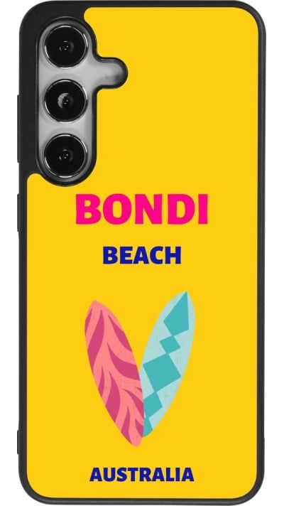 Coque Samsung Galaxy S24 - Silicone rigide noir Pop Summer Destination Bondi