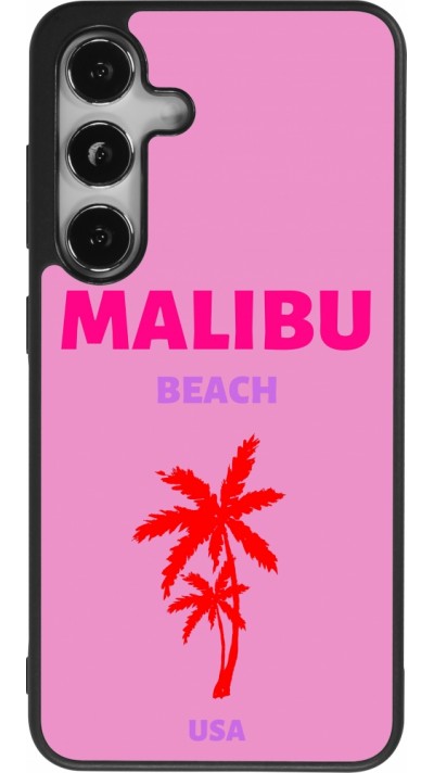 Coque Samsung Galaxy S24 - Silicone rigide noir Pop Summer Destination Malibu