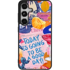 Coque Samsung Galaxy S24 - Silicone rigide noir Preppy Today is Going to be a good day