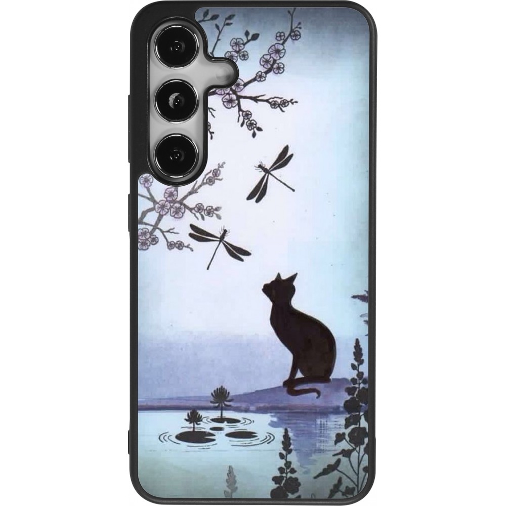 Coque Samsung Galaxy S24 - Silicone rigide noir Spring 19 12