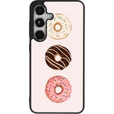 Coque Samsung Galaxy S24 - Silicone rigide noir Spring 23 donuts