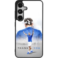 Coque Samsung Galaxy S24 - Silicone rigide noir Thank you Roger