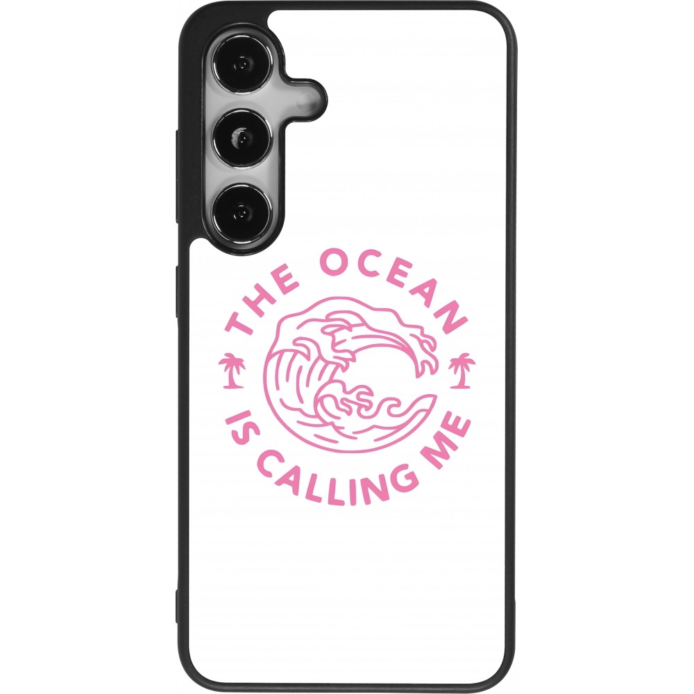 Samsung Galaxy S24 Case Hülle - Silikon schwarz The Ocean is calling me