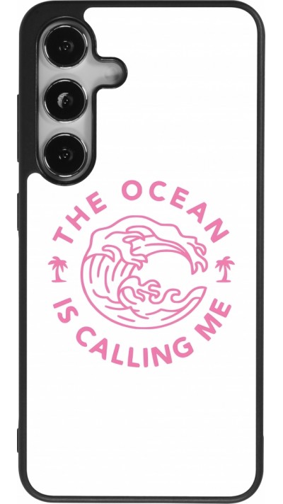 Coque Samsung Galaxy S24 - Silicone rigide noir The Ocean is calling me