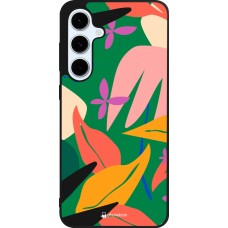 Coque Samsung Galaxy S24 FE - Silicone rigide noir Abstract Jungle