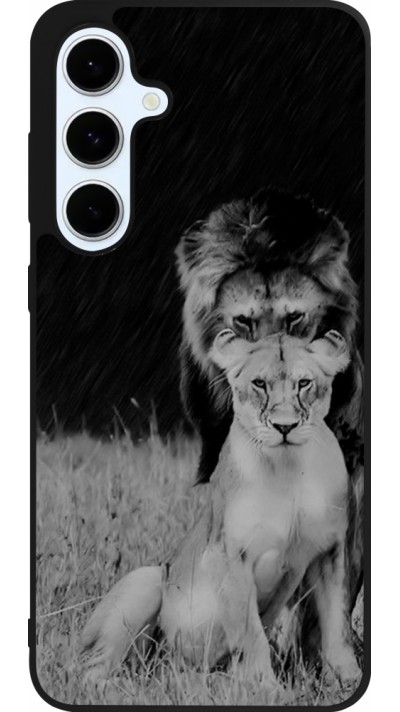 Coque Samsung Galaxy S24 FE - Silicone rigide noir Angry lions