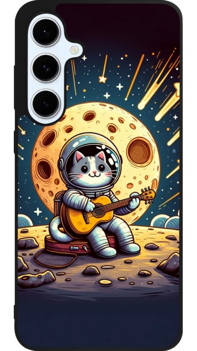 Coque Samsung Galaxy S24 FE - Silicone rigide noir AstroCat RockLune