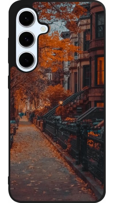 Coque Samsung Galaxy S24 FE - Silicone rigide noir Autumn 2024 city