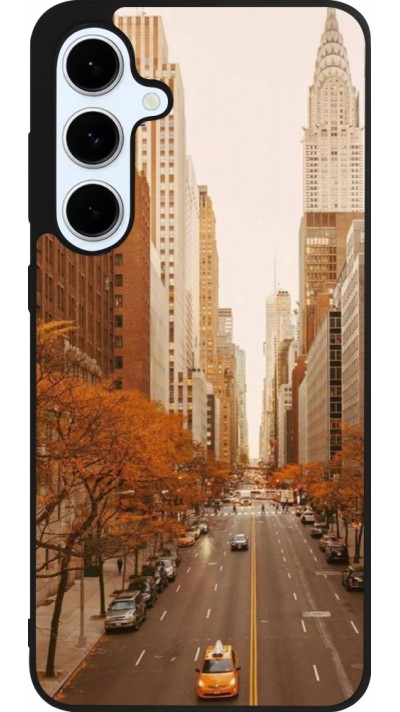 Coque Samsung Galaxy S24 FE - Silicone rigide noir Autumn 2024 New York city