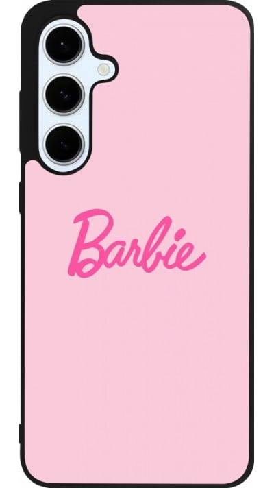 Coque Samsung Galaxy S24 FE - Silicone rigide noir Barbie Text