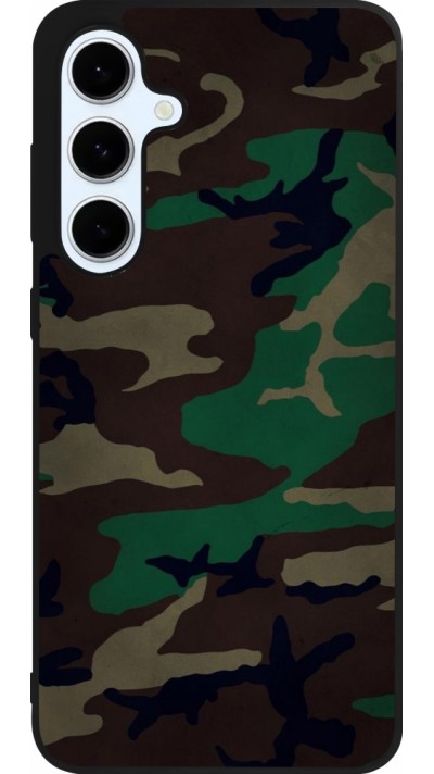 Coque Samsung Galaxy S24 FE - Silicone rigide noir Camouflage 3