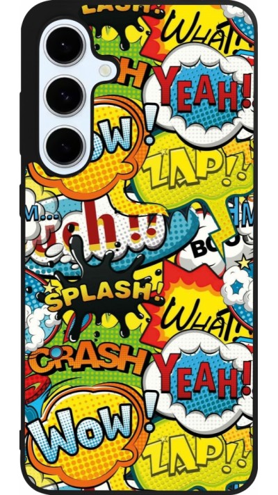 Coque Samsung Galaxy S24 FE - Silicone rigide noir Cartoons slogans