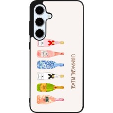 Coque Samsung Galaxy S24 FE - Silicone rigide noir Champagne Please